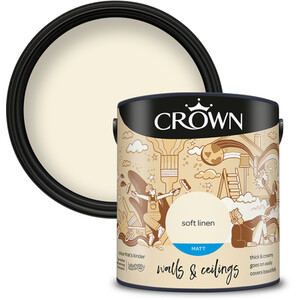 Crown Matt Breatheasy Emulsion Paint - Soft Linen by Crown Paints