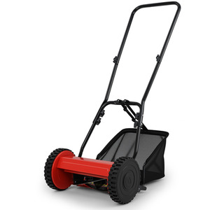 Push Lawn Mower Manual Grass Sweeper by Costway
