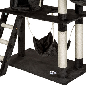 tectake Cat Tree Scratching Post Marcel - Black by tectake