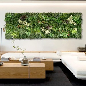 Combo of 3 Premium Living Gala Green Artificial Wall Panels 1m x 1m - Green by True Products
