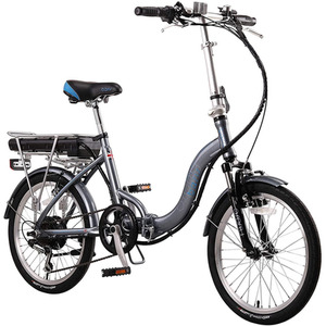 Basis Osprey 20In Folding Electric Bike, 8.8Ah - Metallic Grey by Basis