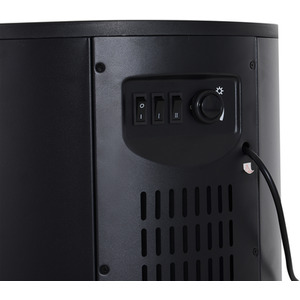 HOMCOM Electric Fireplace Heater 900W,1800W-Black - Black