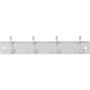 4 Hook White Key Tidy - White by Decorails