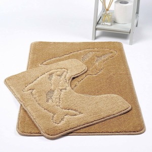 Dolphin 2 Piece Bath Mat Set - Beige by Night Zone