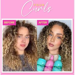 Four Curls Full Haircare Set - Blue by Give Me Cosmetics