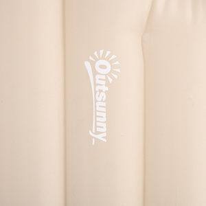 Outsunny Double Air Bed Inflatable Mattress with Foot Pumps - White by Outsunny