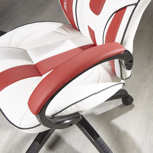 X Rocker Maverick Office Gaming Chair - Red/White by X Rocker