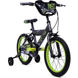 HUFFY Delirium Matte Storm 16-inch Children's Bike - 21720W - Black/Green by HUFFY