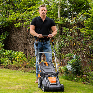 Yard Force 40V Cordless Lawnmower LM G34A - Orange by Yard Force