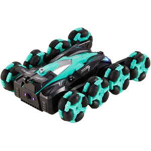 Gesture-Controlled All-Terrain Remote Control Stunt Car - Green by Livingandhome