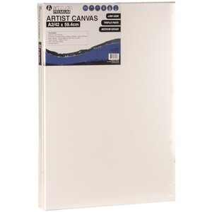 Pack of Three Art Studio Artist Canvases - A2 by Art Studio