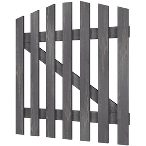 Solid Wood Garden Gate with Z-Shaped Structure by Livingandhome