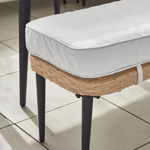 Rattan Outdoor Sofa Set - Seychelles Grey Corner Garden Sofa and Table - 9 Seat - Brown by FurnitureboxUK