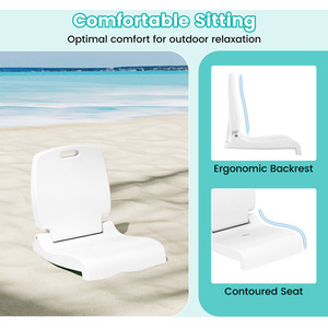 Outdoor Pool Chair Poolside Chair by Costway