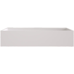 Asturias Wall Hung Matt Stone Basin - White by Fino Stone