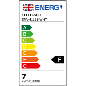 Lydia Bathroom Recessed Adjustable IP65 LED Downlight - White by Litecraft