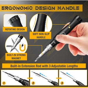 145 in 1 Screwdriver Set - Black