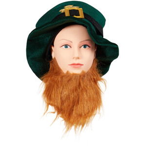 St. Patricks Hat with Beard - Green