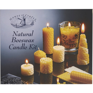 House of Crafts Natural Beeswax Candle Kit - Multiple Colours by House of Crafts