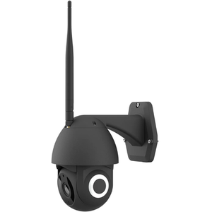Smart Wi-Fi PTZ Dome Outdoor IP Camera Black IP65 - Black by EnerJ Smart