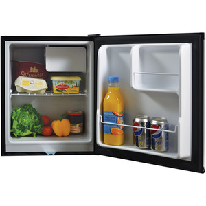 47L Table Top Fridge with Lock Black - Black by Igenix