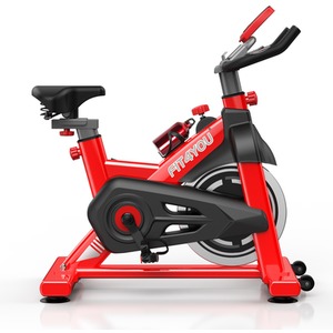FIT4YOU Exercise Bike Fitness - Red and Black by FIT4YOU