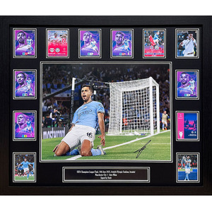 Rodri Signed and Framed Manchester City Photograph - Blue by Allstarsignings