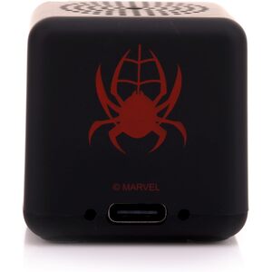 Marvel Spiderman Miles Morales Micro Bluetooth Speaker - Black by Bitty Boomers