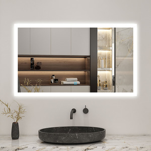Dimmable Bathroom Mirror with 3 Colours Lights by AicaBathroom