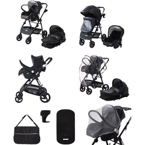 3 in 1 Deluxe Pushchair Stroller by Bambico