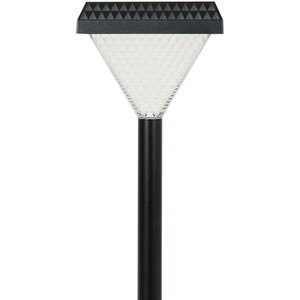 Solar Crystal Effect Post Light - Black