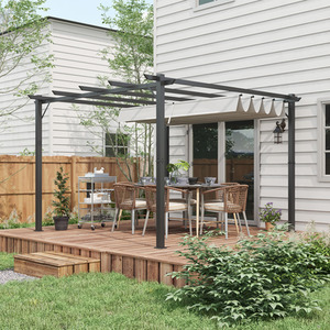 Outsunny Pergola Gazebo Awning Canopy Sun Shade by Outsunny