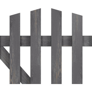 Solid Wood Garden Gate with Z-Shaped Structure by Livingandhome