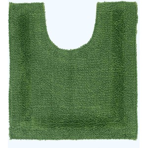 Luxury Reversible Cotton Pedestal Mat - Bottle Green by Homescapes