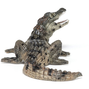 PAPO Wild Animal Kingdom Baby Crocodile Toy Figure - Black by PAPO
