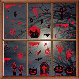 Windows Clings for Autumn - Red, Black / House of Horrors by WALPLUS