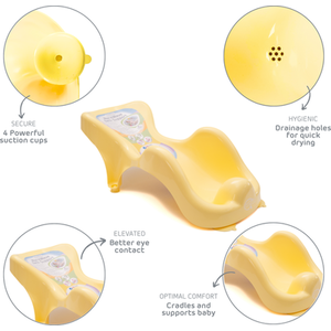 WarmWave Baby Bath Support suitable from birth - Lemon by BabyDam