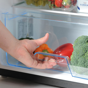 55cm Under Counter Larder Fridge Black - Black by Statesman