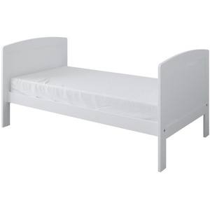 Reggie Cot Bed White with Mattress - White by Viculii