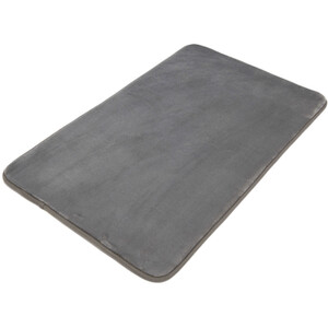 Memory Foam Bath Mat Set - Silver