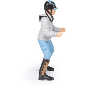 PAPO Horse and Ponies Young Rider Toy Figure - Black by PAPO