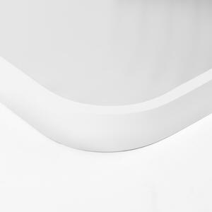 Metal Bathroom Wall Mirror - White by OHS