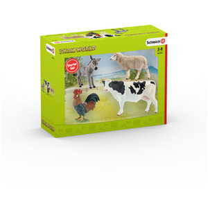 SCHLEICH Farm World Starter Toy Figures Set - Green by SCHLEICH