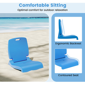 Outdoor Pool Chair Poolside Chair by Costway