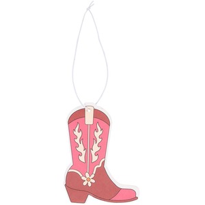 Howdy Cowboy Boot Vanilla Scented Air Freshener - Pink by Kingsbury Gifts