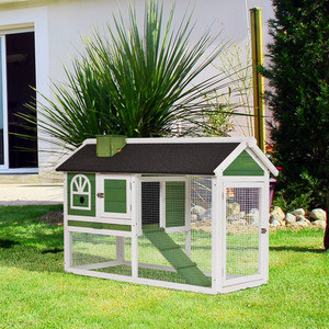 PawHut Small Animal Cage for Outdoor Indoor - Green by PawHut