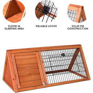 Triangle Wooden Pet Hutch - Wood by Vida Designs