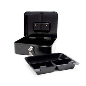 Cash Tin With Lock Keys - Medium