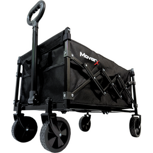 70L Folding Camping Trolley Festival Wagon - Black by MoverX