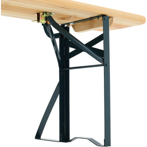 Outdoor Foldable Beer Trestle Fir Wood Table Bench Chair Garden Picnic Party - Light Brown / / / 22kg by Livingandhome